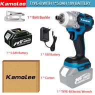 [300 dari cuci gudang] Kamolee Tool DTW285 520 N.m 1/2" 1/4" Cordless Electric Impact Wrench Kompati