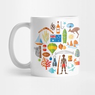 Souvenir Glass symbols of AUSTRALIA - Souvenir Tea Mug