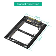 【QUT】-Dual Msata SSD to 2.5Inch SATA III with Frame Bracket - Retain MSATA SSD As 7mm 2.5Inch SATA Drive Easy to Use