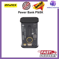 Awei P165K 10000mAh Transparent Powerbank High Capacity High Speed Charge with LED Display Long Batt