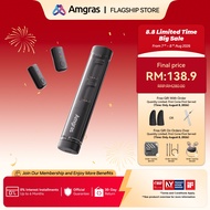Amgras SoundLink Pro Magnetic Clip-on Mini Microphone 3-in-1 Desktop Mic with AI Noise for Android/i