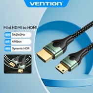Vention Mini HDMI to HDMI Cable 8K 60Hz 48Gbps HDMI 2.1 Digital Cable For PC Laptop TV Box