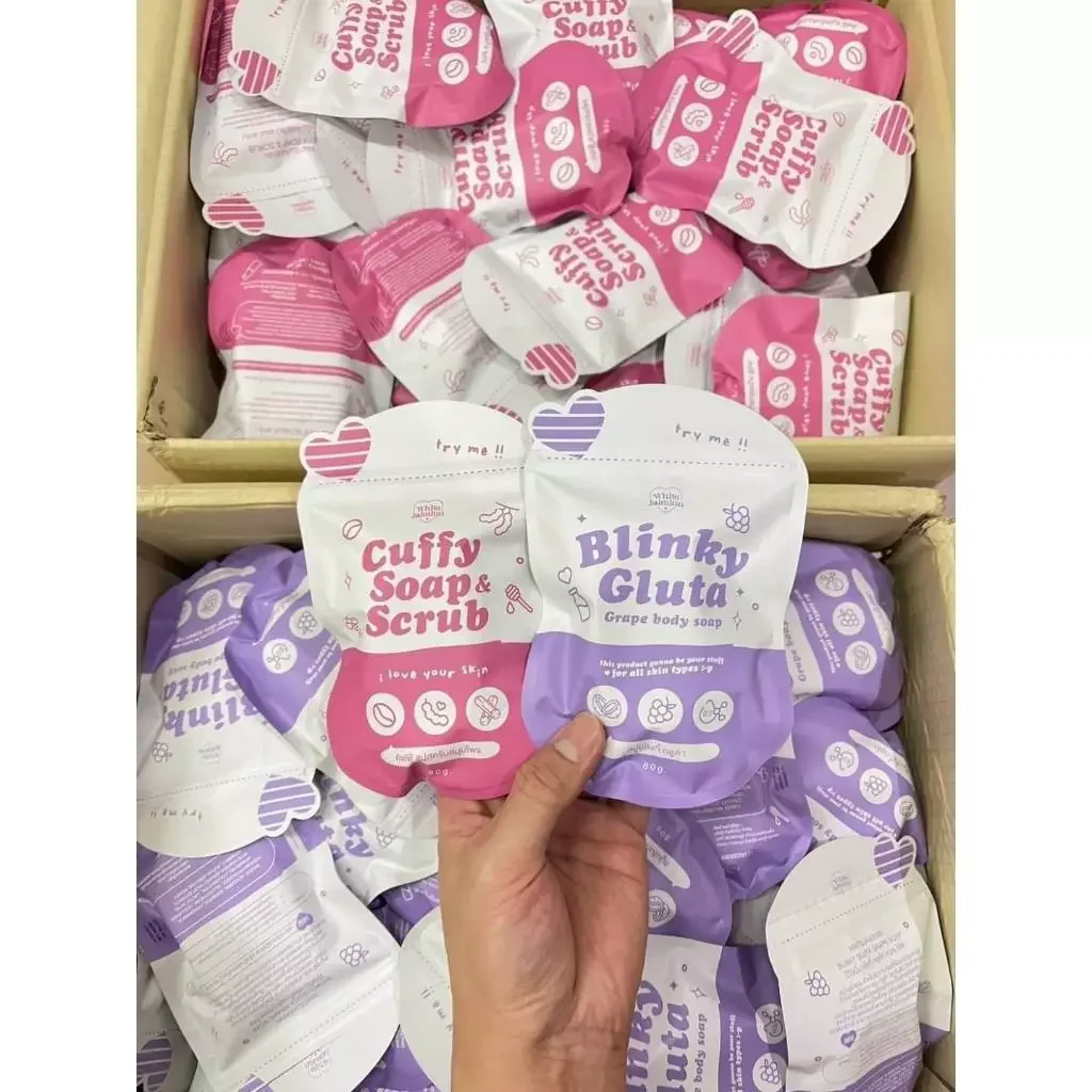 ** ราคาขายต่อ 1 ก้อน **

Cuffy Soap & Blinky Grape Soap
ขนาด 80กรัม