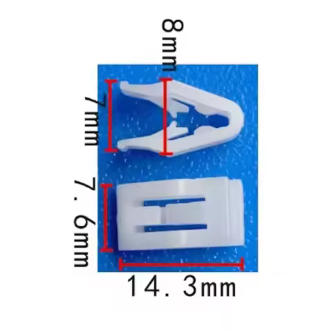 50/100 Plastic Auto Car Trim Instrument Panel Dashboard Plastic Fasteners White Car Clip Rivets LR08