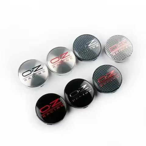 6 COLORS 60MM OZ Racing Car Wheel Center Hub Caps Car Emblem Badge Logo Wheel Center Cap Label Car S