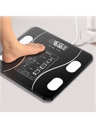 1入智能數字體重與脂肪秤,浴室智能體重計,身體脂肪秤,搭配智慧型手機app身體分析仪
