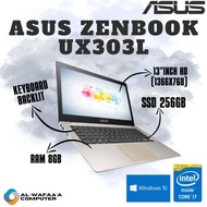 LAPTOP ASUS ZENBOOK CORE I7 RAM 8GB SSD 256GB