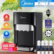MIDEA Mild Alkaline Hot & Ambient & Cold Tabletop Water Dispenser 1674 / 1635- 4 Jakim Halal Filter