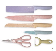 現貨 Everrich 馬卡龍色 不鏽鋼廚房刀具套裝 (6件)