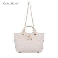 Carlo Rino Beige Isabella Shoulder Bag