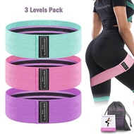 Resistance Bands for Workout ▷Hip Exercise Bands (3 Pcs Set) Elastic Booty Loop Band for Legs and Bu