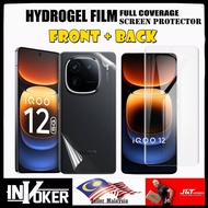 Vivo iQOO 15 / 13 / 12 5G / 12 Pro / 11 Pro / 11 5G / 10 / 9 / 8 / Pro / Front + Back Hydrogel Scree