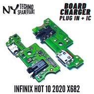 NY BOARD CHARGER + IC INFINIX HOT 10 2020 X682 PLUG IN FLEXI CHARGER