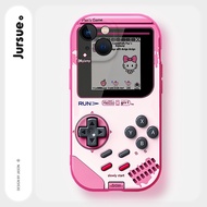 Jursue Cute Kawaii Cartoon Funny Shockproof Protective Soft Phone Case for iPhone 16 15 14 13 12 11 