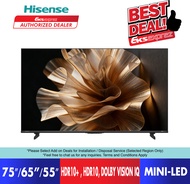 Hisense 75" / 65" / 55" 4K Ultra QD Mini-LED Smart TV E8S Series 75E8S / 65E8S / 55E8S