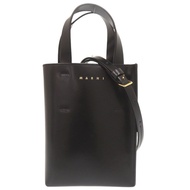 Marni Museo Nano 黑色皮革兩用手提包/單肩包，成色極佳，貨號 0868 [二手] MARNI