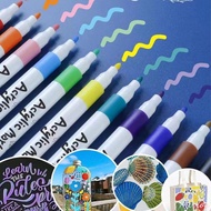 ♕ 12/24 Colors Classic Paint Art Acrylic Marker Waterproof Paint Marker Pen Diy Marker Set Art Suppl