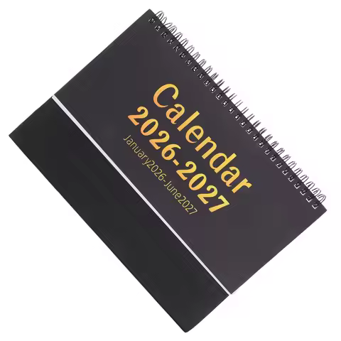 Flip Standing Desk Calendar 2026-2027 Monthly Desktop Planner Small Office Teacher Supplies Memo Org