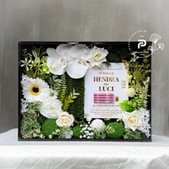 Wedding dowry frame acrylic frame black series Flora Premium Wedding Box 40x30cm