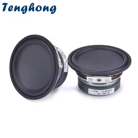 2pcs 2.5 Inch 67MM 4 Ohm 12W Audio Full Range Speaker Rubber Edge Level 7 Outdoor Waterproof Multime