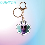 QUINTON Game Dandy's World Keychain, Scraps Funny Dandys World Pendant, Sprout Pebble Cartoon Acryli
