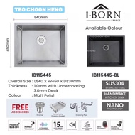 IB115445 IBORN HANDMAKE SUS304 NANO TECHNOLOGY KITCHEN SINK Single bowl MOCHA