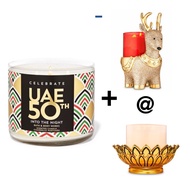 Set JIMAT 3 wick candle & holder by BBW