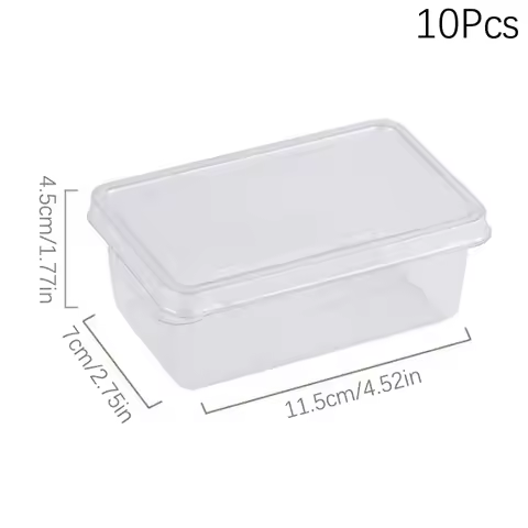 10Pcs Tiramisu Display Box - Clear Plastic Dessert Container with Lid〔YY33〕