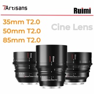 7Artisans 35mm 50mm 85mm T2.0 Full Frame Cine Lens For Sony E Mount FX3/ Leica Sigma Lumix L Mount/ Nikon Z Mount/ Canon EOS-R