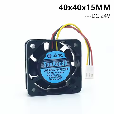 SANYO 4015 109P0424H7D28 Cooling Server Fans For Fanuc P/N: A90L-0001-0441/39 DC24V 0.08A Server Fan