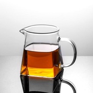 碌心  高硼硅玻璃公道杯加厚耐熱高檔茶海分茶器四方公道分杯品茗