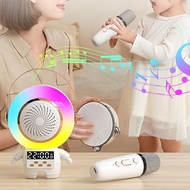 amagogo Astronaut Karaoke Machine Noise Reduction with Microphones Audio System for Adults Kids Birthday Party Home Outdoor Beach