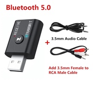 Bluetooth 5.0 Audio Transmitter Receiver 3.5mm Car Stereo Usb Tv Wireless Adapter Kit Aux For Dongle Jack Rca