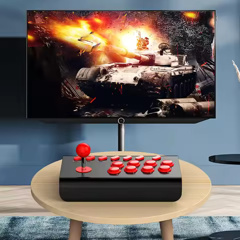 Retro Arcade Station Fighting Stick Game Joystick Controller Bluetooth Wired Fighting Controller for