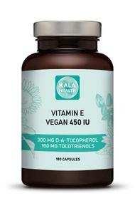 Kala Health Vitamin E 450 IU 400mg Tocopherol + Tocotrienol Vitamin E Vegan - Alpha Tocopherol + All