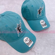 Glitter47brand 47 Clean Up MLB Miami Marlin Fish Soft Cloth Old Hat Baseball Cap