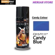 Samurai C015 / Y111 Candy Blue Candy Colour Aerosol Spray Paint 400ml