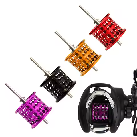 Fishing Reel Spool Aluminum Alloy Wheel Cup Shallow Spool For Daiwa CC80/CR80 /CG80/BASS X Fishing T