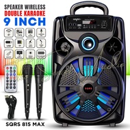 MURAH BANGET Speaker Bluetooth Full Bass 9 Inch Karoake / Salon Bluetooth Full Bass SQRS 888 MAX |