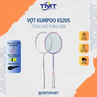 Genuine Kumpoo K520S badminton racket, pre-tensioned 4U carbon fiber - Free string, grip and racket 