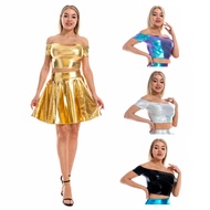 Daily New Arrival/Hot-selling One-shoulder Short-sleeved Women's Slim-fit Off-the-shoulder Short Ves