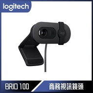 【618回饋10%】Logitech 羅技 BRIO 100 網路攝影機 - 石墨灰