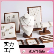 Jewelry Walnut Wood Viewing Tray Solid Wood Earring Jewelry Ring Display Tray Jewelry Necklace Displ
