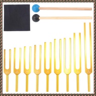 [homegarden1] Tuning Forks Set 9Pcs 174/285/396/417/528/639/741/852/963Hz Tuning Fork, Sound Healing