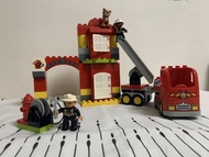 正版 LEGO Duplo Fire Station 消防雲梯車 消防局積木