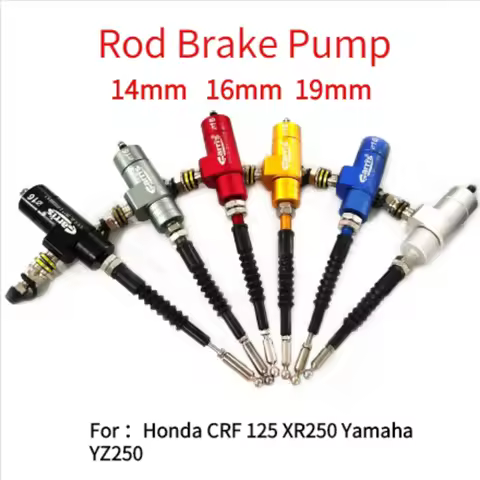 Motorcycle Aluminum Hydraulic Clutch Master Cylinder Rod Brake Pump Efficient 14/16/19mm For Honda C