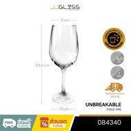 JJGLASS-(LYNX) UNBREAKABLE X1002-490-White Wine Glass Red Polycarbonate Size 490 Ml.
