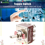 MOLIHA ​​3 Position Switch​​, Button Mechanism for Mechanical System 4PDT 12 Pin Rocker Switch Heavy