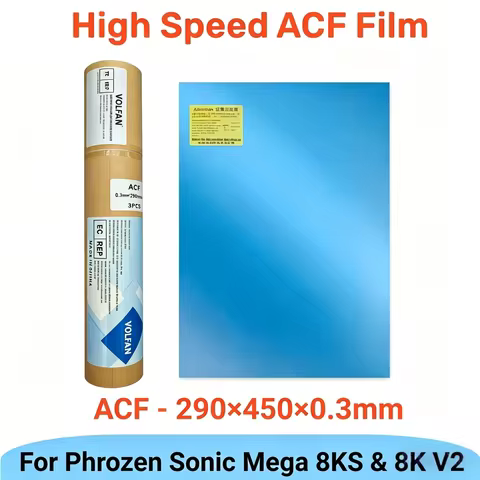 VOLFAN ACF Film 290x450x0.3mm For Phrozen Sonic Mega 8KS 8K V2 HALOT Mega Saturn 3 Ultra Release Fil
