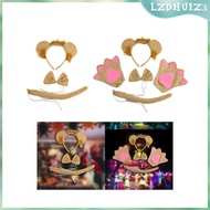 [lzdhuiz3] Kids Lion Costume Set Animal Fancy Costume Hair Hoop Cute Headband Lion Costumes